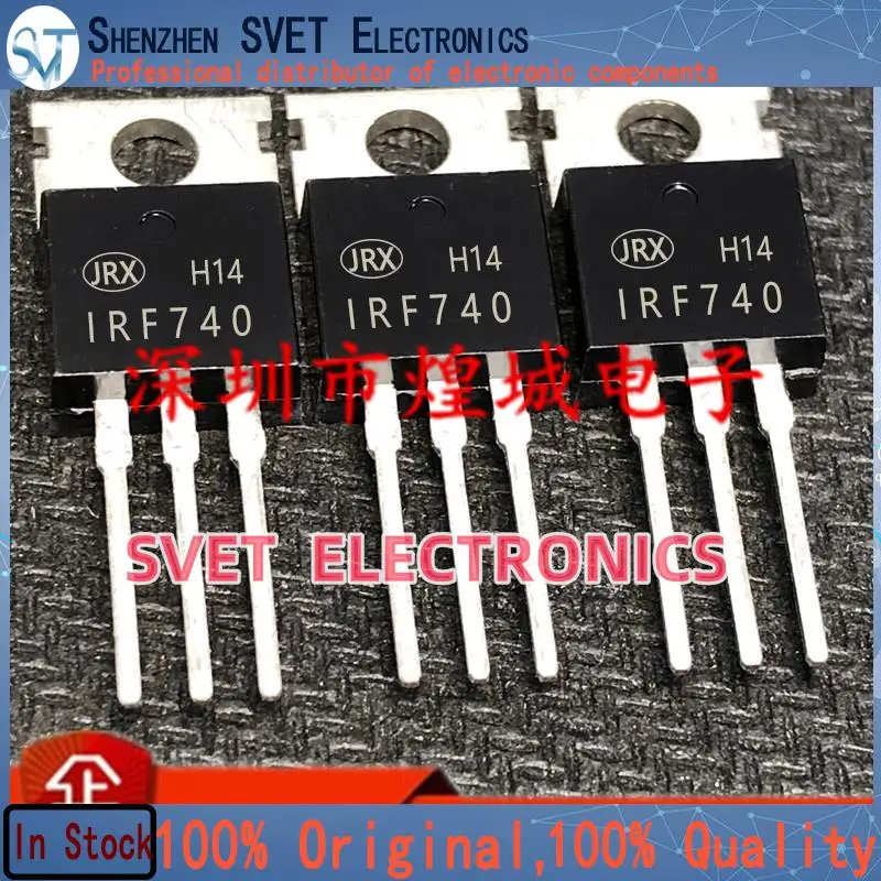 10PCS-50PCS  IRF740 12A 400V TO-220 JR MOS  TO220 Original In Stock Fast shipping