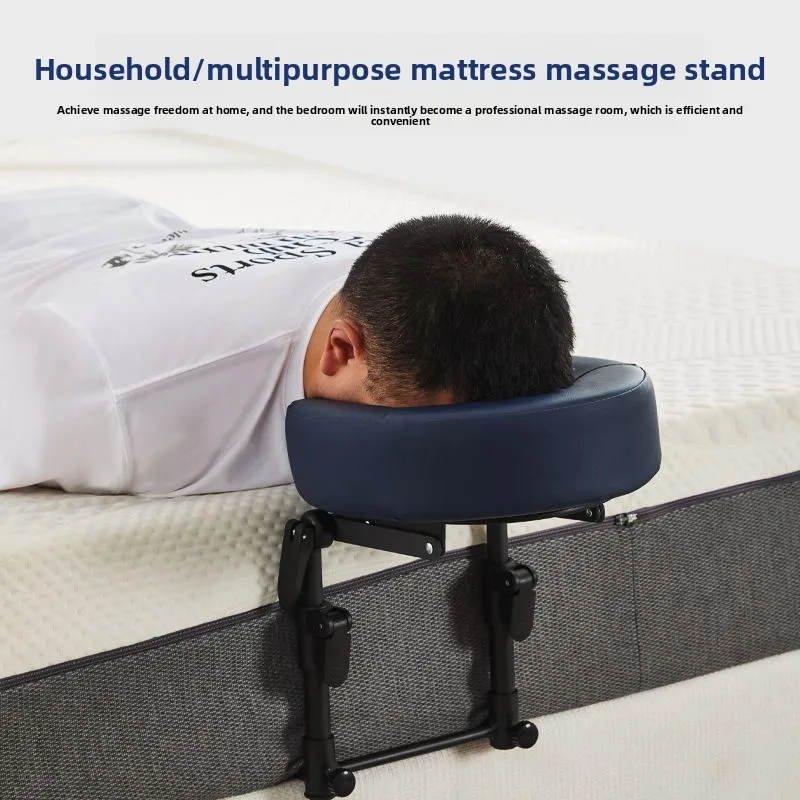 Foldable Suspension Massage Headrest Support Frame, Portable Hanging Neck Support Pillow for Household Bedside Relaxation