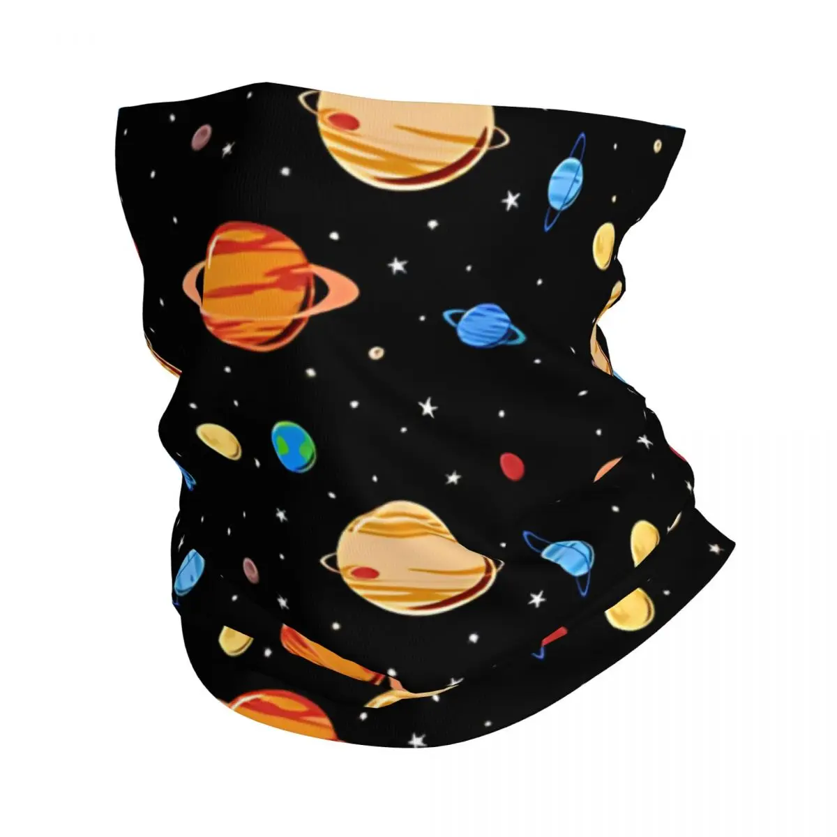 

Cute Planets Pattern Headband Neck Warmer Men Ski Running Tube Scarf Medical Nurse Face Bandana Gaiter