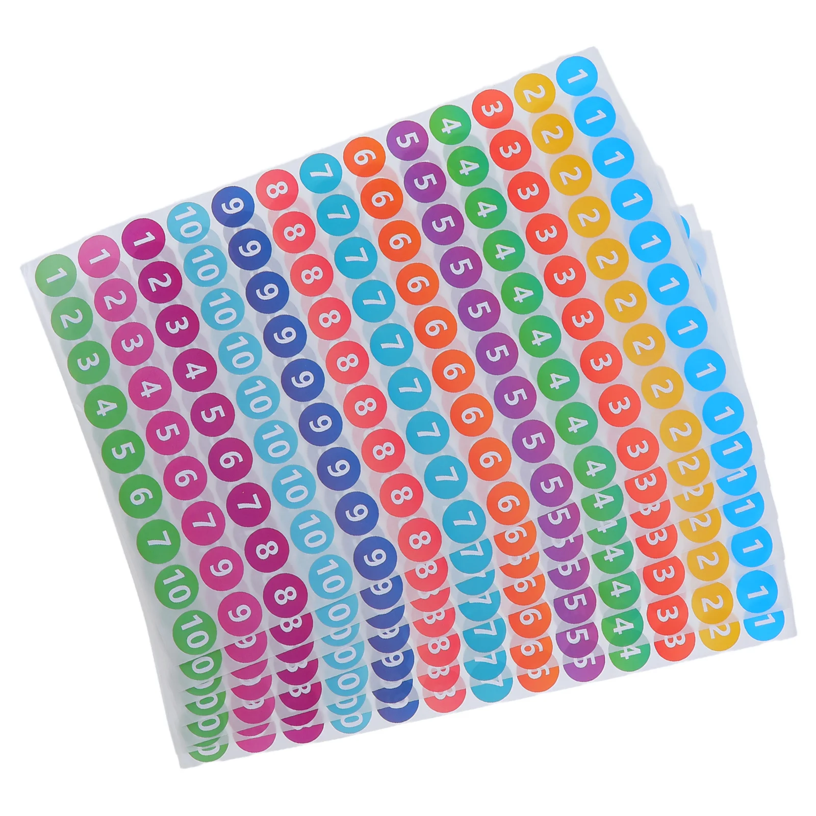 

Round Number Stickers 1-10 Self-Adhesive Inventory Labels For Classroom Office Moving Boxes Printable Color-Coding