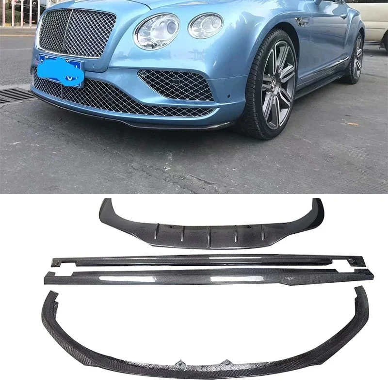 **Carbon Fiber ST Style Body Kit For Bentley Continental GT W12 2015‑2017 Front Lip Side Skirt Rear Diffuser Exterior Body Parts