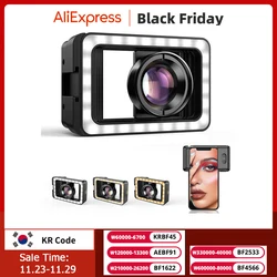 APEXEL New Upgrated 4k HD 100mm macro lens With LED Fill Light Universal Clamp Micro Lenses for iPhone Samsung all smartphones