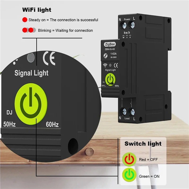 

ABSS-2X Tuya Zigbee Интеллектуальный автоматический выключатель Синхронизация Фотоэлектрический двунаправленный измерительный счетчик энергии Автоматическое записывание