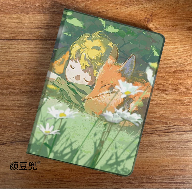 

Le Petit Prince Anime Fox For Samsung Galaxy Tab A7Lite 8.7 2021 Case S9 Plus Tri-fold stand Cover Galaxy Tab S6 Lite Tab S8 S7