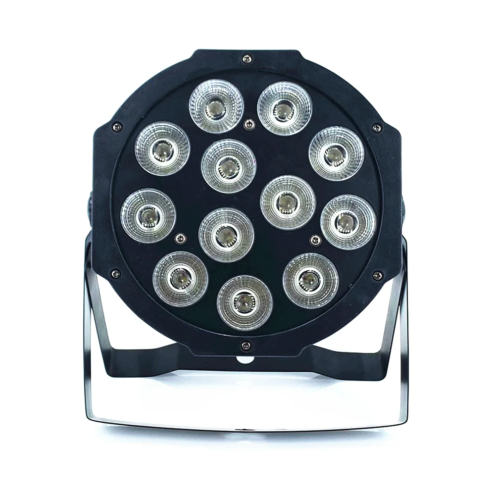 Imagem -03 - Led Par Light com Controle Remoto sem Fio 12x18w Rgbwauv Equipamento de Lavagem de Discoteca Canais Dmx 512 Iluminação de Palco Dmx