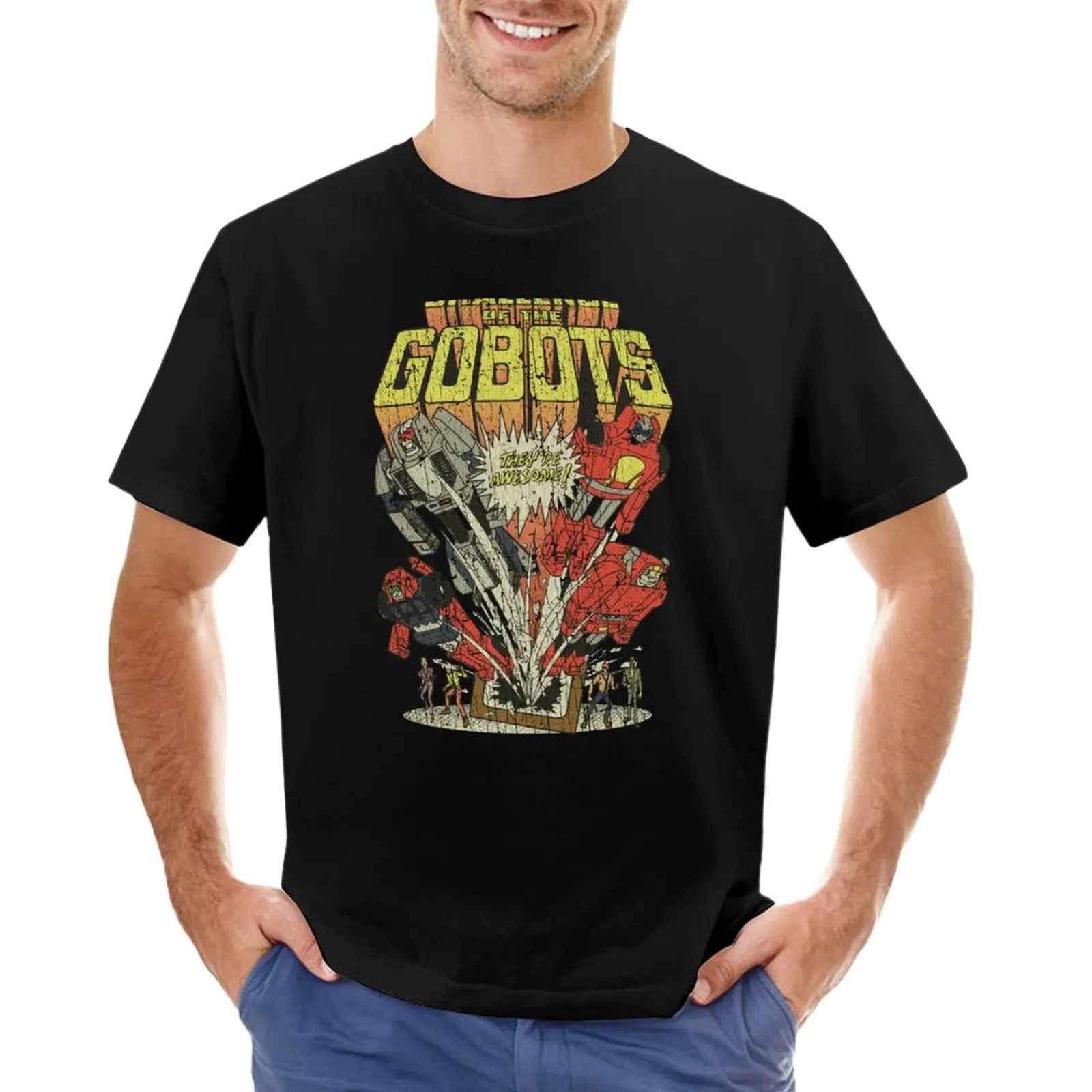 

Challenge of The GoBots 1984 T-Shirt funny t shirt summer tops Men's t-shirts