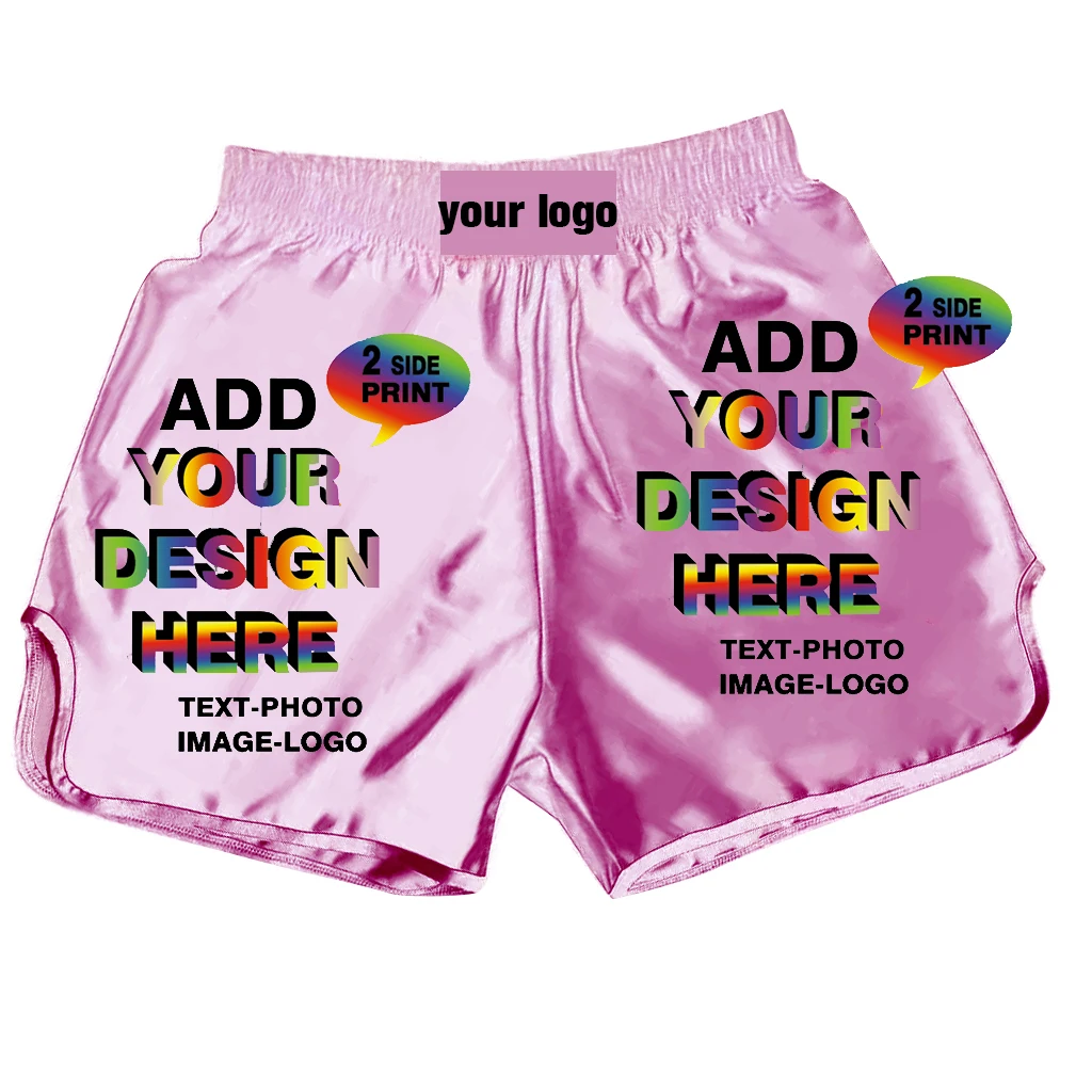 Muay Thai, boxing shorts, mixed martial arts combat uniforms for children and adults, add your personalized pictures and logo