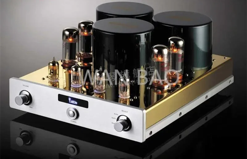 J-011 YAQIN MC-10T Integrated Vacuum Tube Amplifier SRPP Circuit EL34*4 Class AB1 Power Amplifier 2*40W 110V/220V