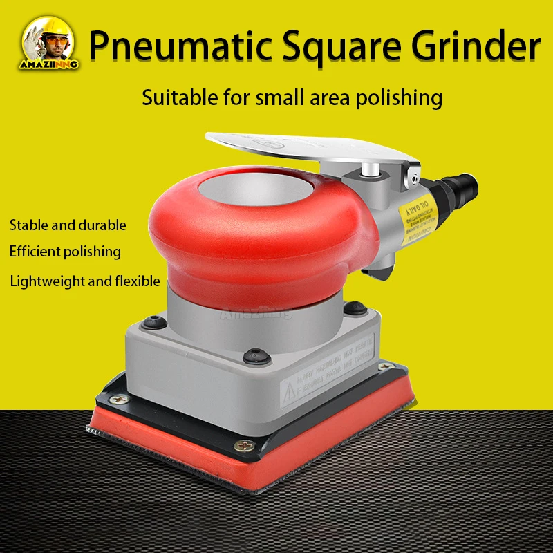 Imagem -02 - Air Sander 75*100 mm Quadrado Pneumático Grinder Móveis Automóvel Superfície Polimento Abrasivo Grit Ferramenta Acessórios Profissional