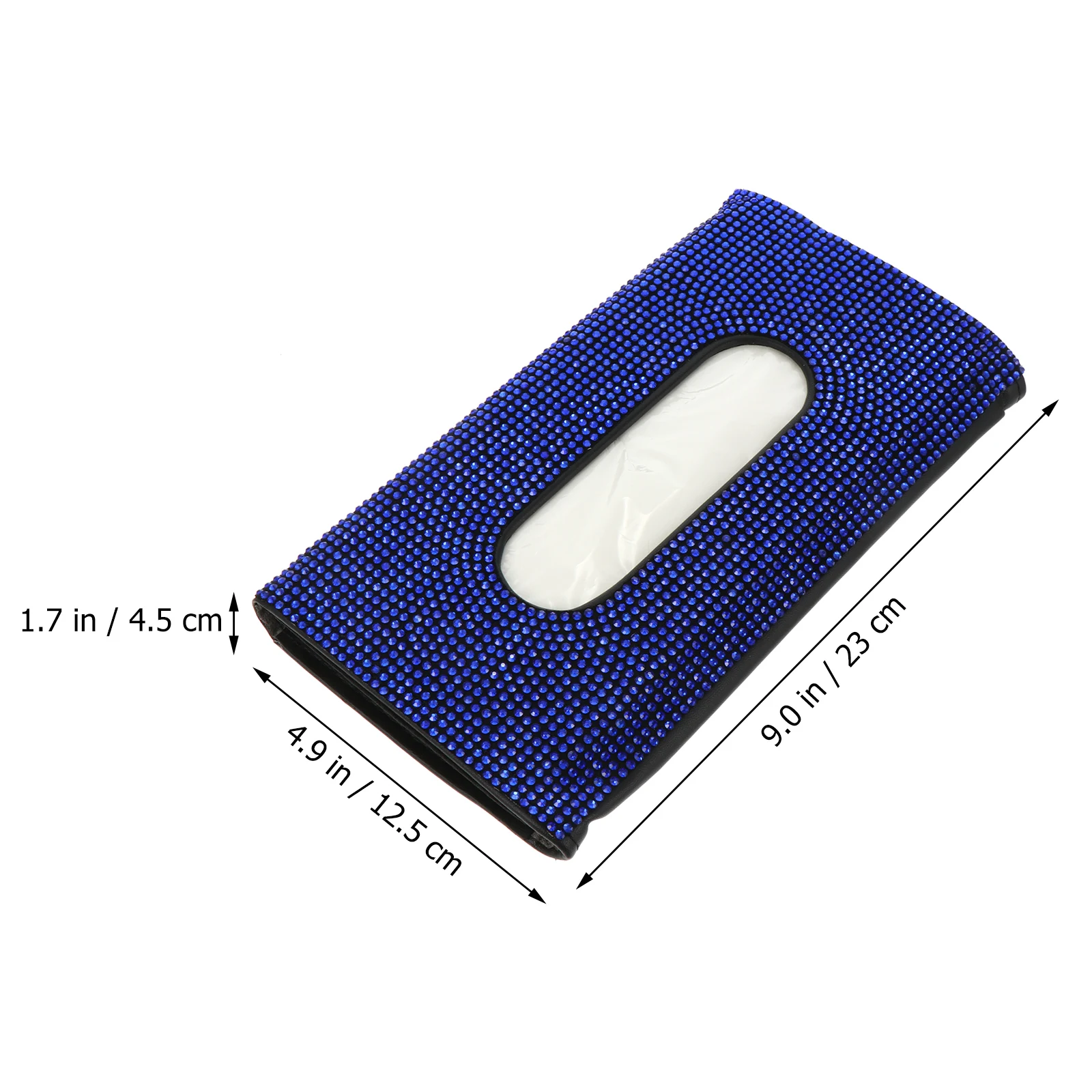

1pc Holder Visor Box Diamond Decor Napkin Organizer Durable Storage for Car Tissue Visor Tissue Holder
