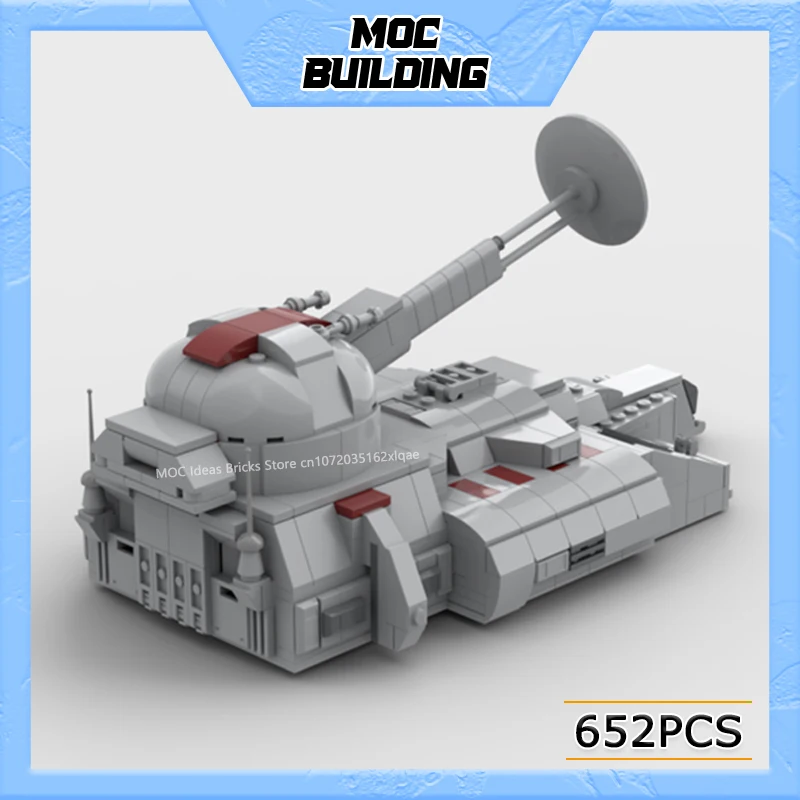 MOC Bausteine Raum Film Szene Assault Tank Modell Militär Waffe Fahrzeug DIY Montieren Ziegel Spielzeug Sammlung Weihnachten Geschenke