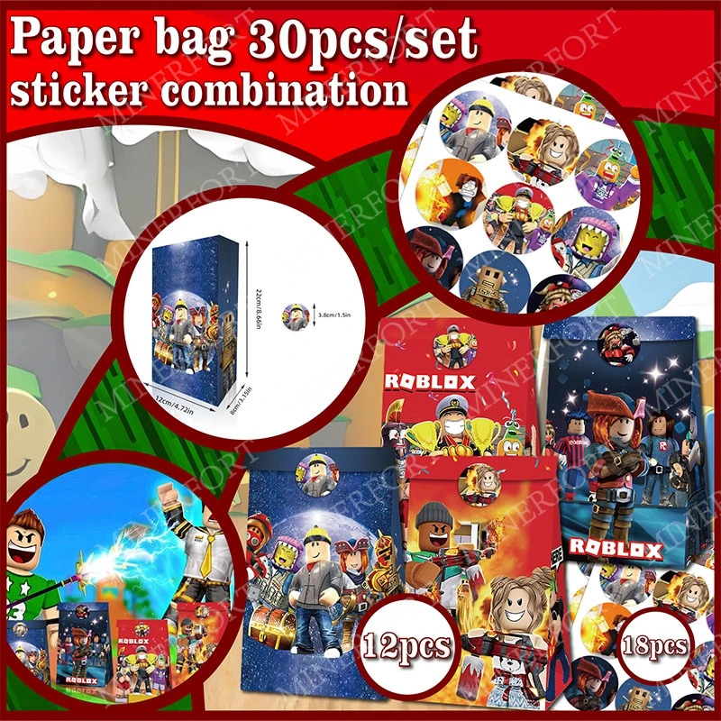 ROBLOX Paper Bag Round Sticker - đánh giá và giá Gaming Accessories Roblox