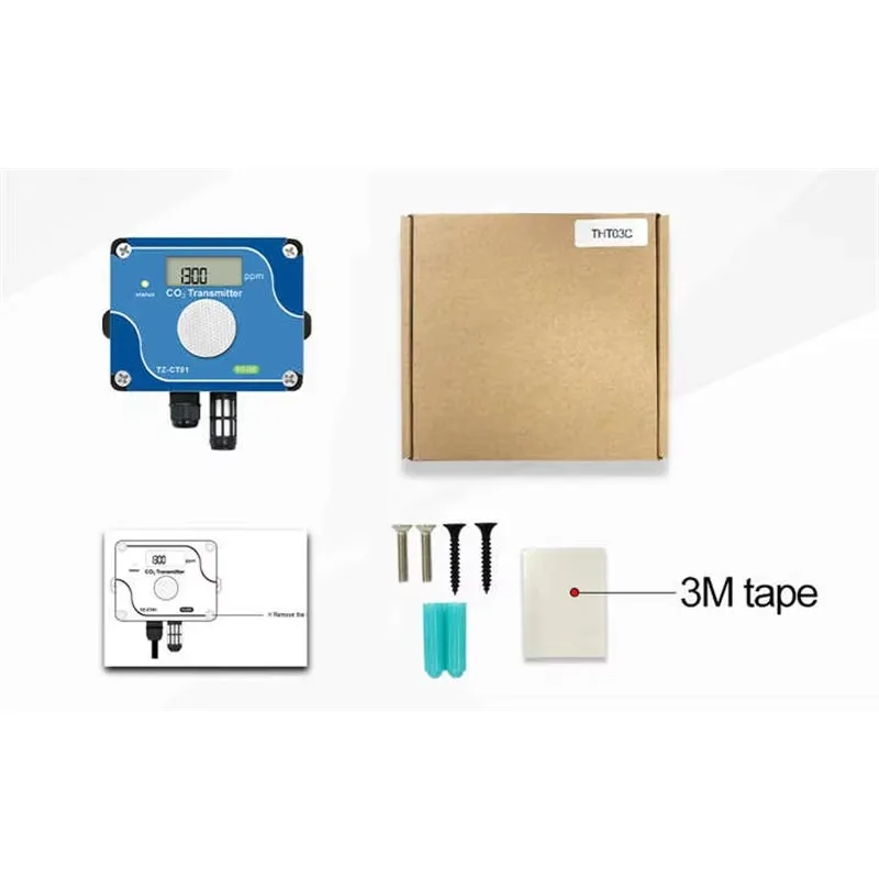 Competitive Price CT01 Monitor Carbon Dioxide Gas Analyzer Carbon Dioxide Sensor CO2 Monitor with Probe
