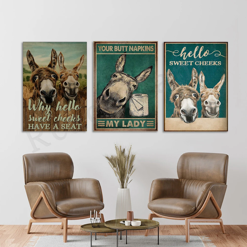 Hello sweet cheeks, smiling bathroom, your ass sarcarf, my lady, funny bathroom poster, bathroom wall decoration, bathroom sign