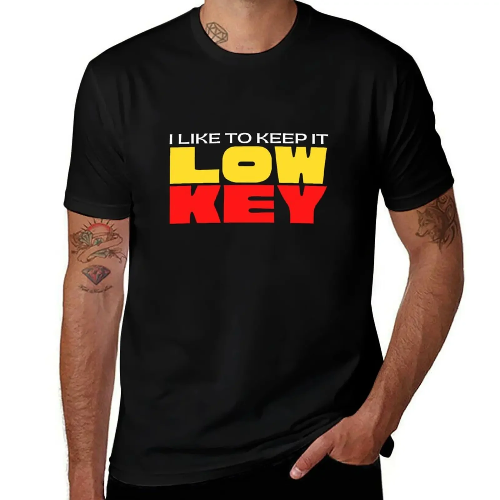 

Keep it Low Key T-Shirt Luxury man anime tshirt Louboutins oversized clothes for men