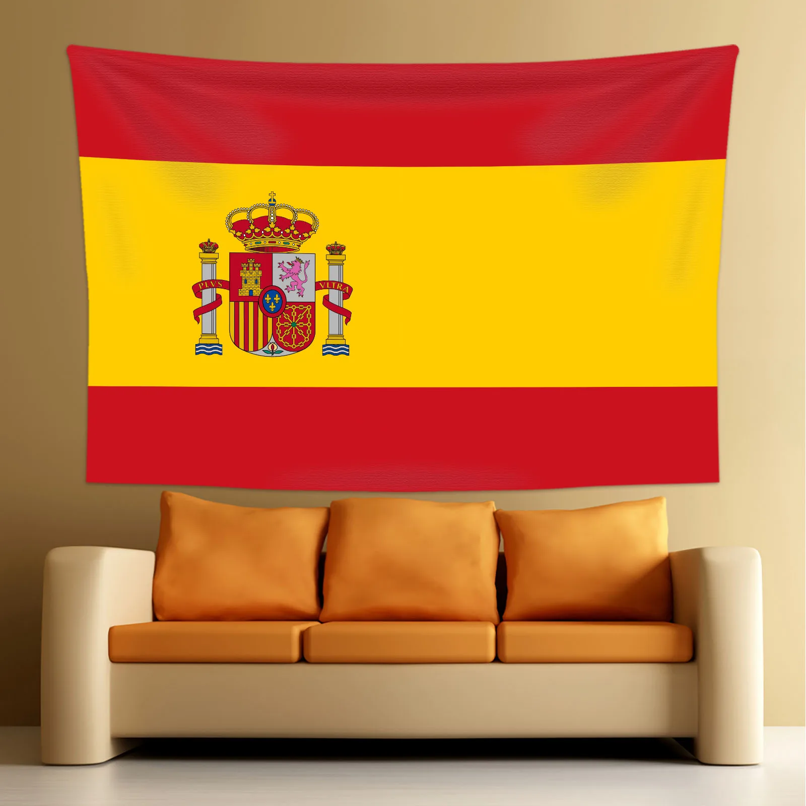 Spain Tapestry Aesthetic ES Wall Art Hanging Home Decor Room Decoration Banner Large Fabric Cloth Free National Flag