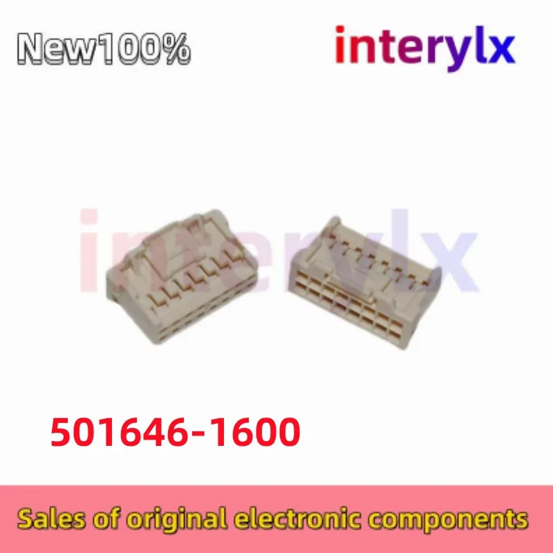 10Pcs/Lot original 501646-1600 rubber shell 5016461600 plug 16p 2.0mm connector