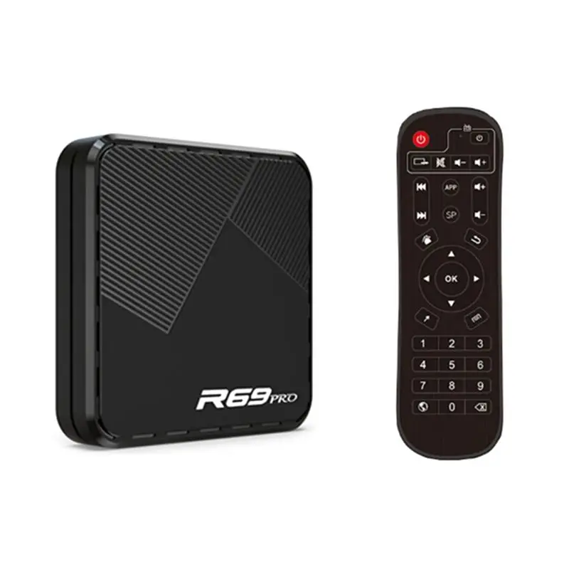 

ТВ-приставка Hot-R69 PRO на Android 14 с голосовым управлением, Smart Theater, WIFI6, 1000M LAN, Bluetooth, поддержкой видео 8K и 4K, бесплатное телевидение в прямом эфире