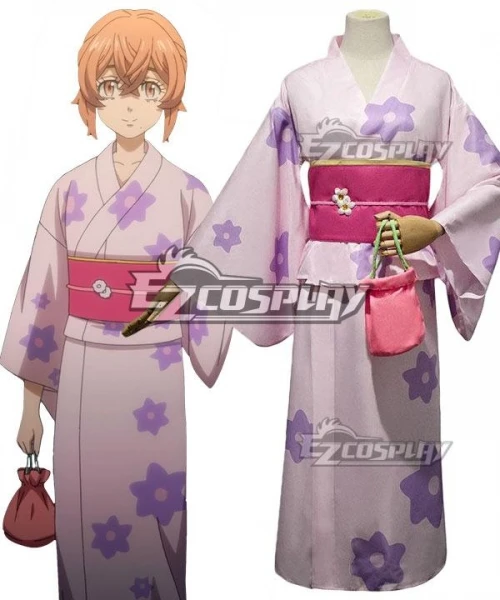 Tokyo Revengers Hinata Tachibana Girls Kimono Suit Party Halloween Christmas Women Kimono Outfit Cosplay Costume E001