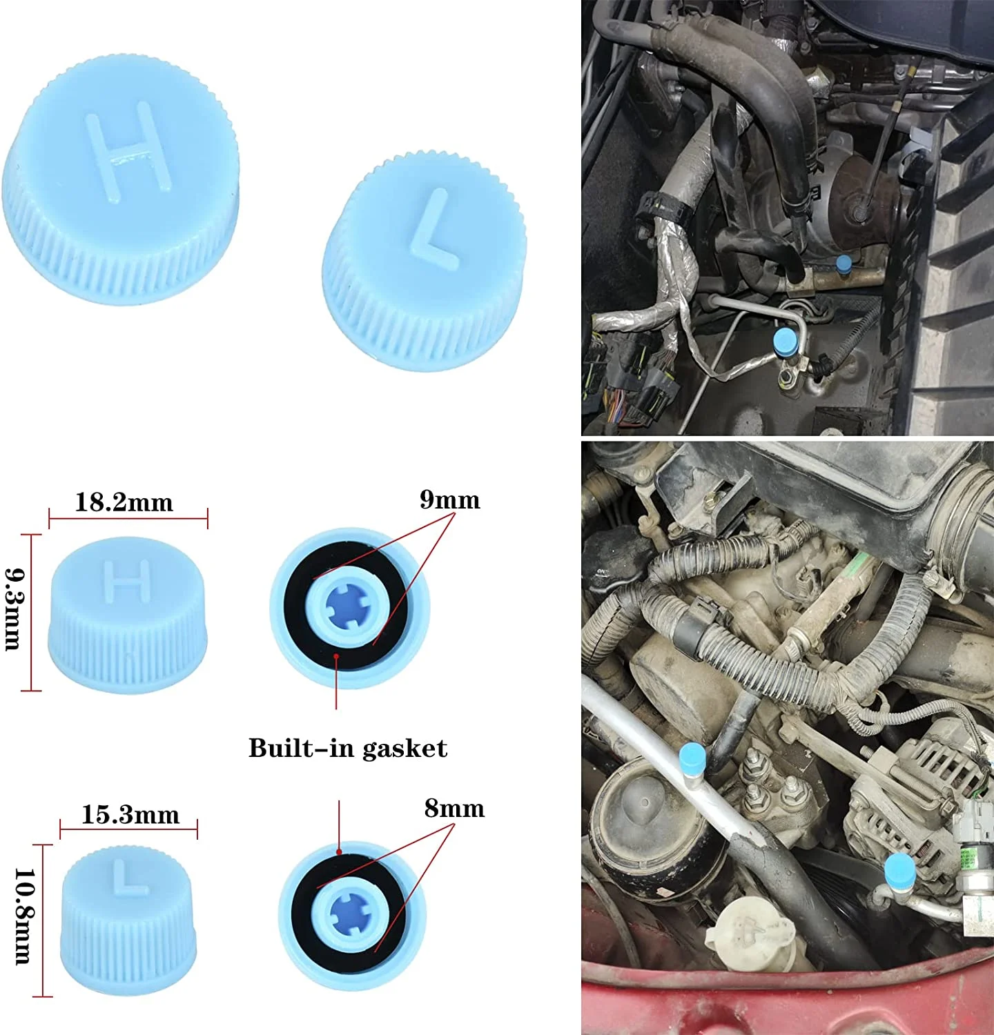 Car Air Conditioning Valve Core Combination Tools A/C R12 R134a For Buick Air Conditioning All Vehicle Series Valve Cores Set