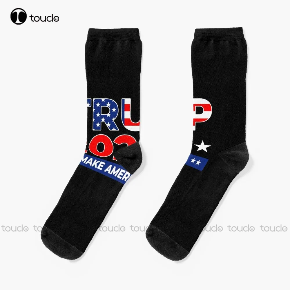 Make America Great Again Socks White Socks Women 360° Digital Print Street Skateboard Socks Comfortable Girls Sports New Popular