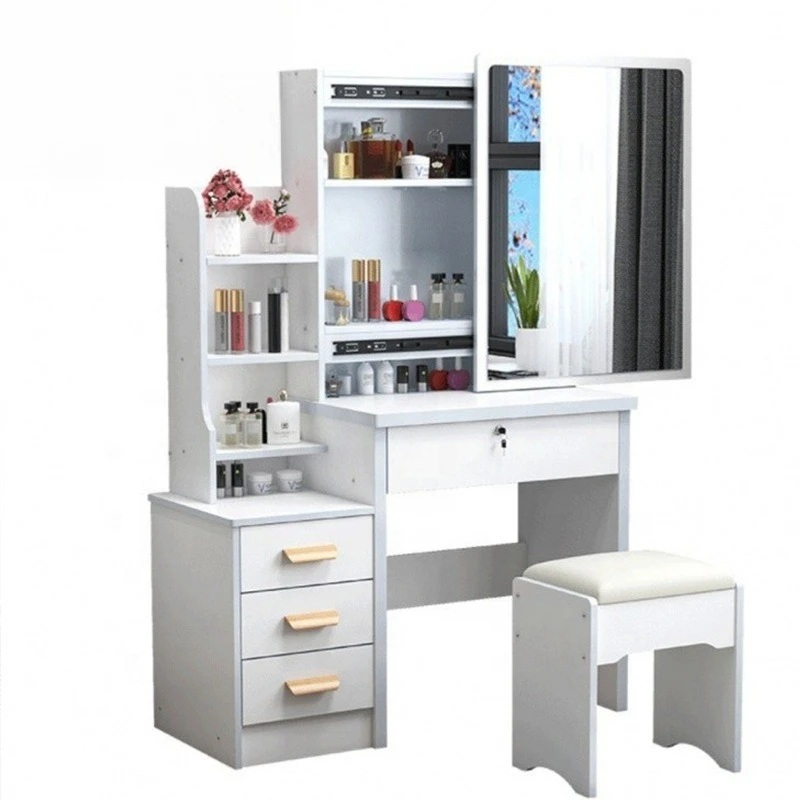

Foreign trade explosion dressing table small bedroom dressing table modern simple storage cabinet small apartment makeup tab
