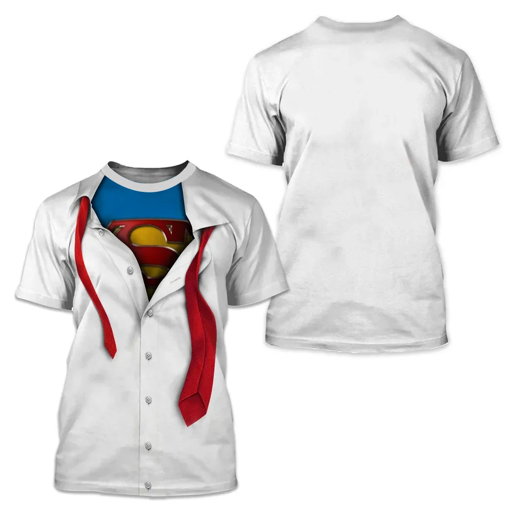 2024 Hot Selling Tee Summer Clark Kent Costume 3D T Shirt Fathion Popular Mens Christmas T-Shirt Day-wear Unisex Tee Tops