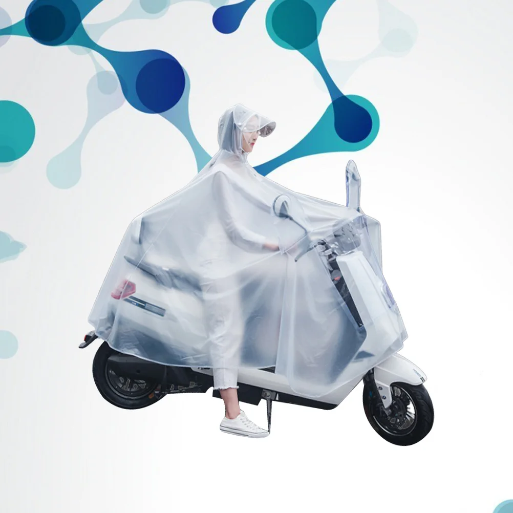 

Electric Bicycle Raincoat Waterproof Pvc Adult One Piece Rainwear For Men Women Outdoor Riding Travel Rain Protection