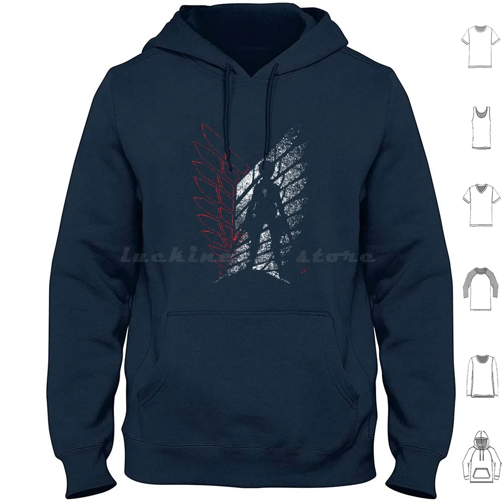 Mens Funny Defense The Wall Hoodies Long Sleeve Mens Funny Defense The Wall Attack Ackerman Shingeki Kyojin Japan