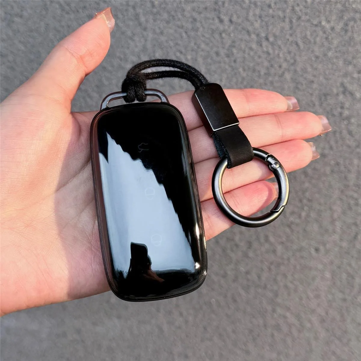 Schlanke Autoschlüsselhülle Schlüsselanhänger für Geely Galaxy L7 Schlüsselgehäuse 24 L6 MAX 1.5T Plus AIR PRO Galaxy L7max E8 E5 Schwarz Transparent