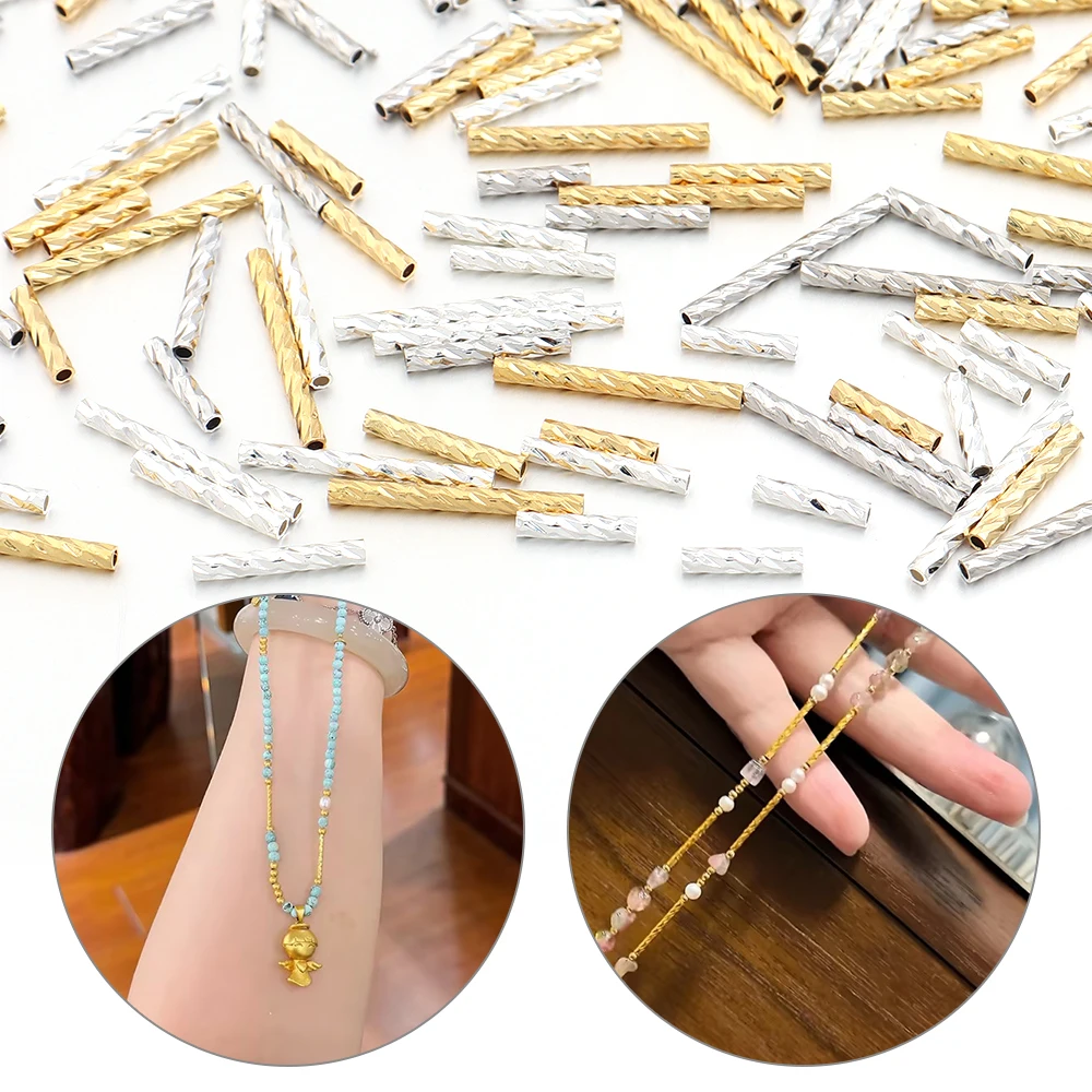 30 stuks vergulde koperen rech - Crimp Bead Tube recensie en prijs