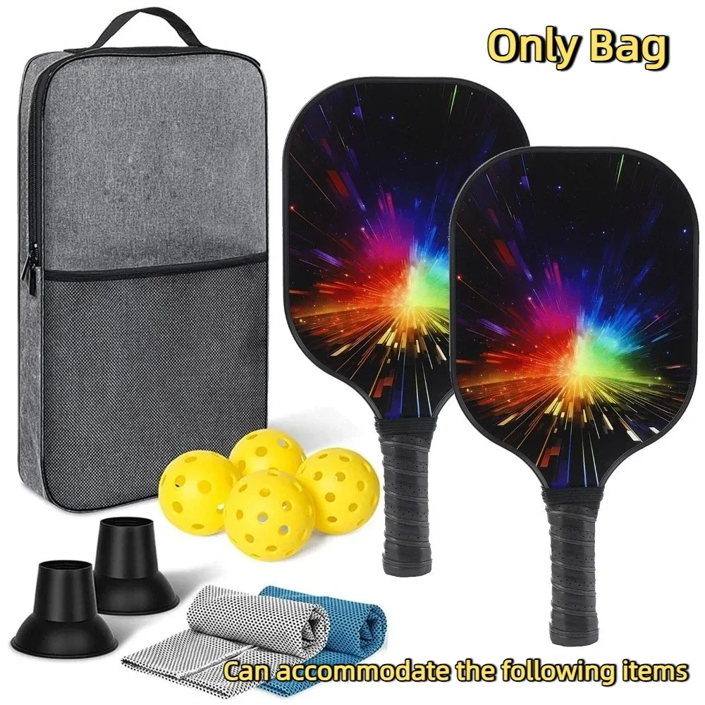 Portable Pickle Racket Bag Backpack Large Capacity Pickleball Paddle Bag Lightweight Professional Racket Organizer Unisex