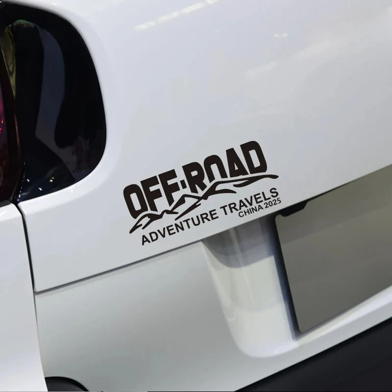 Personalized creative off-road; self-driving crossing; adventure trip waterproof reflective engraved car sticker