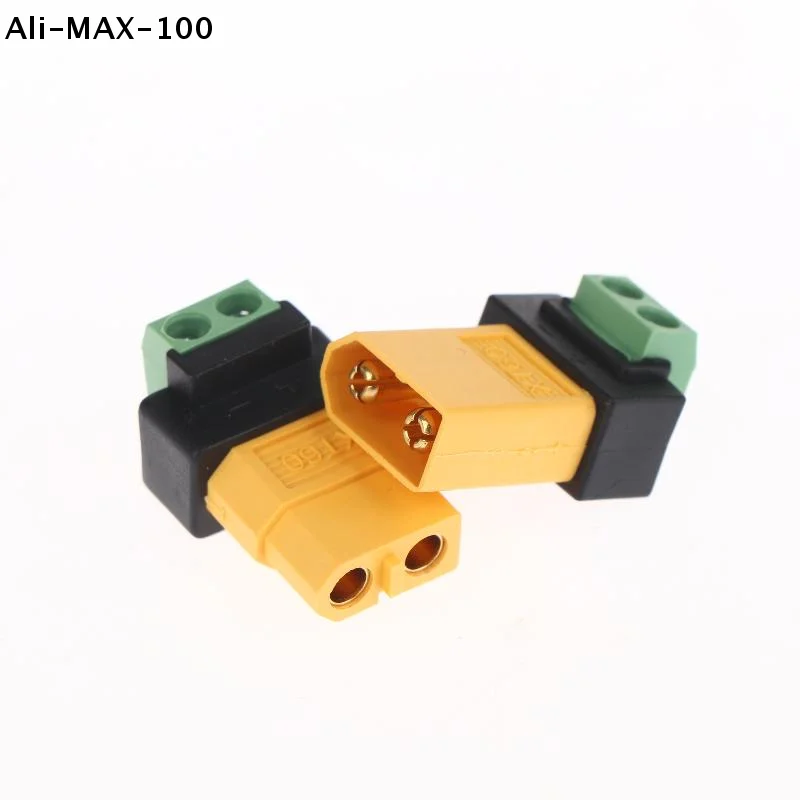 【Sv】XT60 Male Female To 2Pin Terminal Adapter Solderless Charging Connector For UAV Balance Charger Solar Panel Model Devices