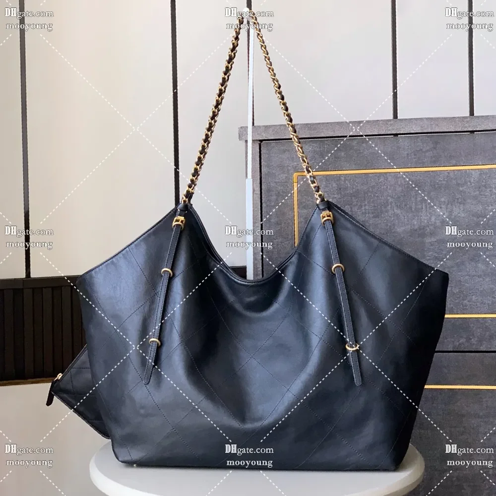 

wholesale price Genuine Leather Tote Bag for Women Luxury Quilted Handbags Shoulder Bag Black Purse with Pouch Shopping