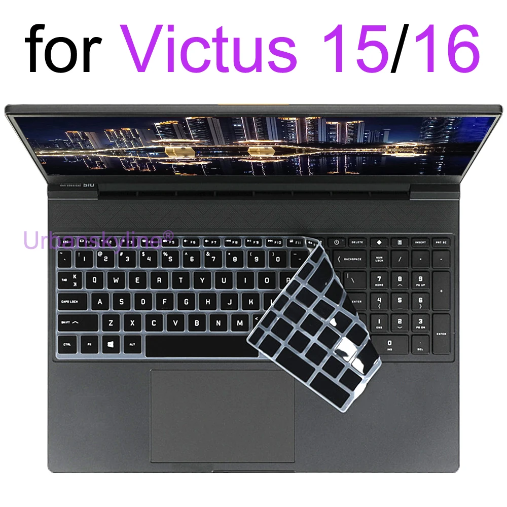 Keyboard Cover for HP Victus 15 16 15.6 16.1 inch 15t 15z 16-d 15-fa 15-fb 16-s 16-r 16-d Gaming Silicone Protector Skin Case