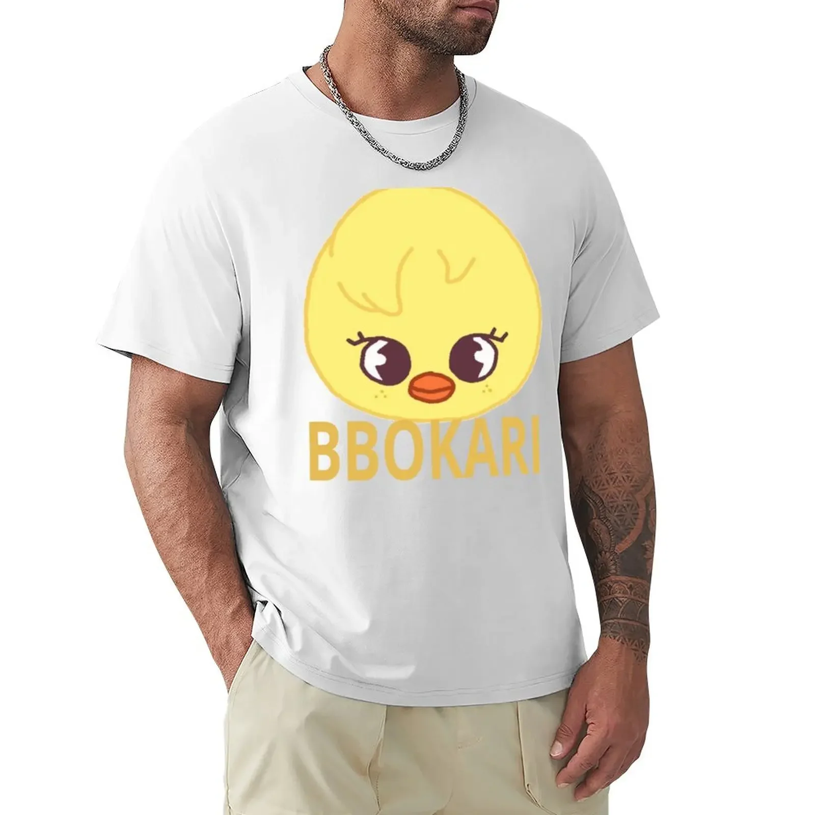 Bbokari T-shirt boys whites graphics t shirts for men pack