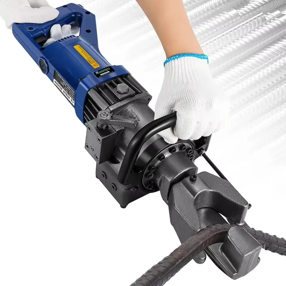 High Efficiency Mini Portable Electric Rebar Bender RB-16 - 16mm Construction Steel Bar Bending Tool