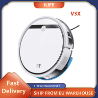 ILIFE V3X Robot Vacuum Cleaner, 2 in 1 Vacuum and Mopping, 3000Pa Suction 300ml Dustbin, Up to 120min Runtime Smart APP Control