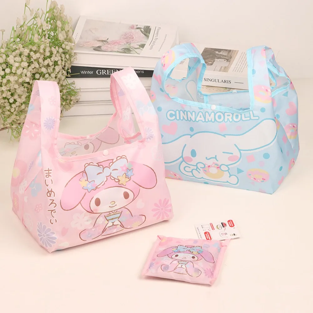 

Cartoon Cute Sanrio Folding Bento Bag Kulomi Yugui Dog Carrying Bag Small Shopping Bag Environmental Protection Accessories