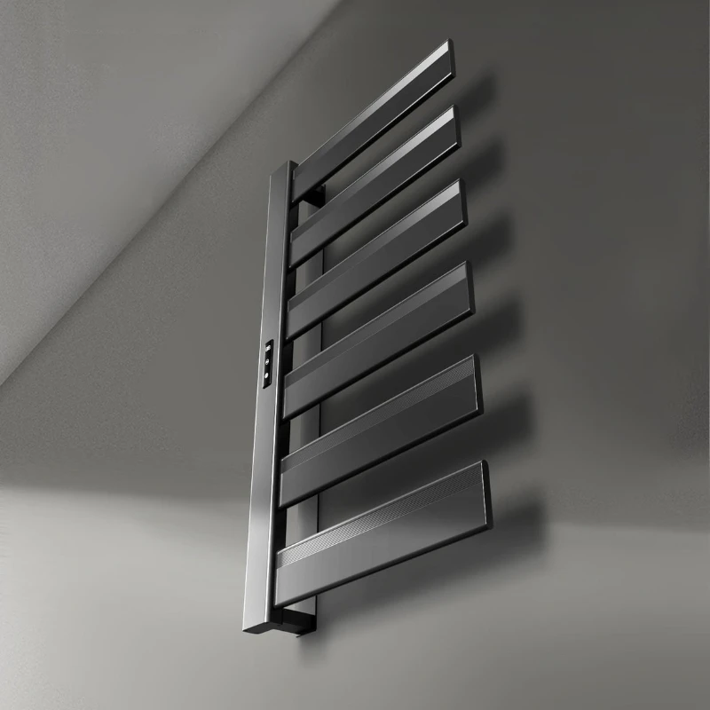 Smart Electric Towel Rack Aluminum Towel Rail Durable Antibacterial Cloth Warmer Moisture Proof Bathroom Hardware Household