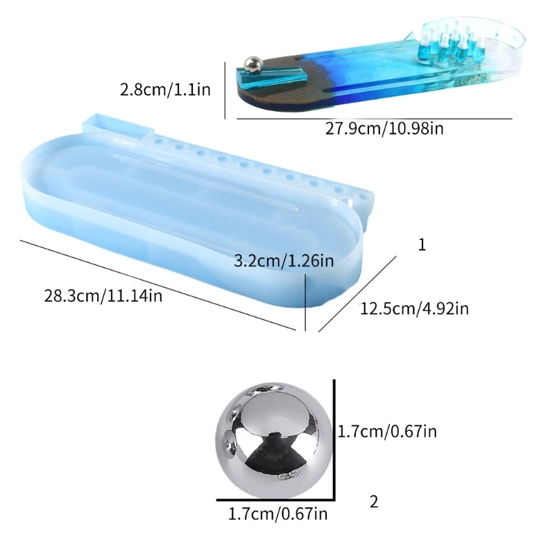 Mxme interativo mini molde silicone para pista boliche, molde silicone para bola boliche divertido, material para