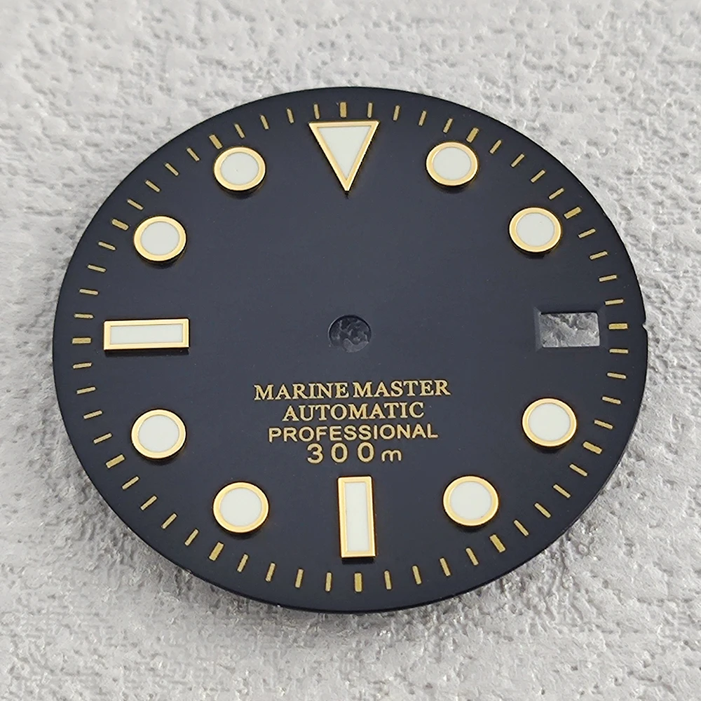 NH35 dial NH36 dial 28.5mm Watch dial green luminous dial Suitable for NH35 NH36 movement watch accessories Watch repair tool - Image 2