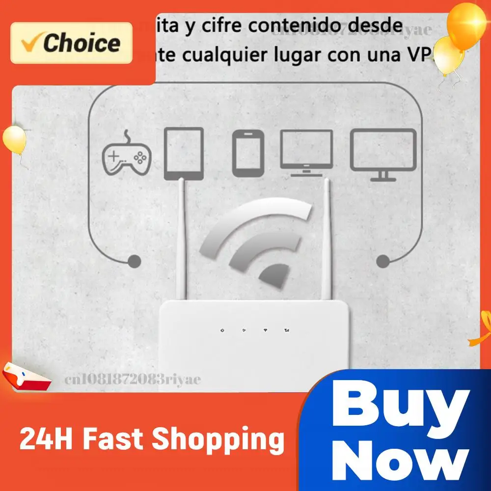 

4G LTE CPE Router Modem 300Mbps 4G Router Wireless Modem External Antenna with Sim Card Slot EU Plug Internet Connection