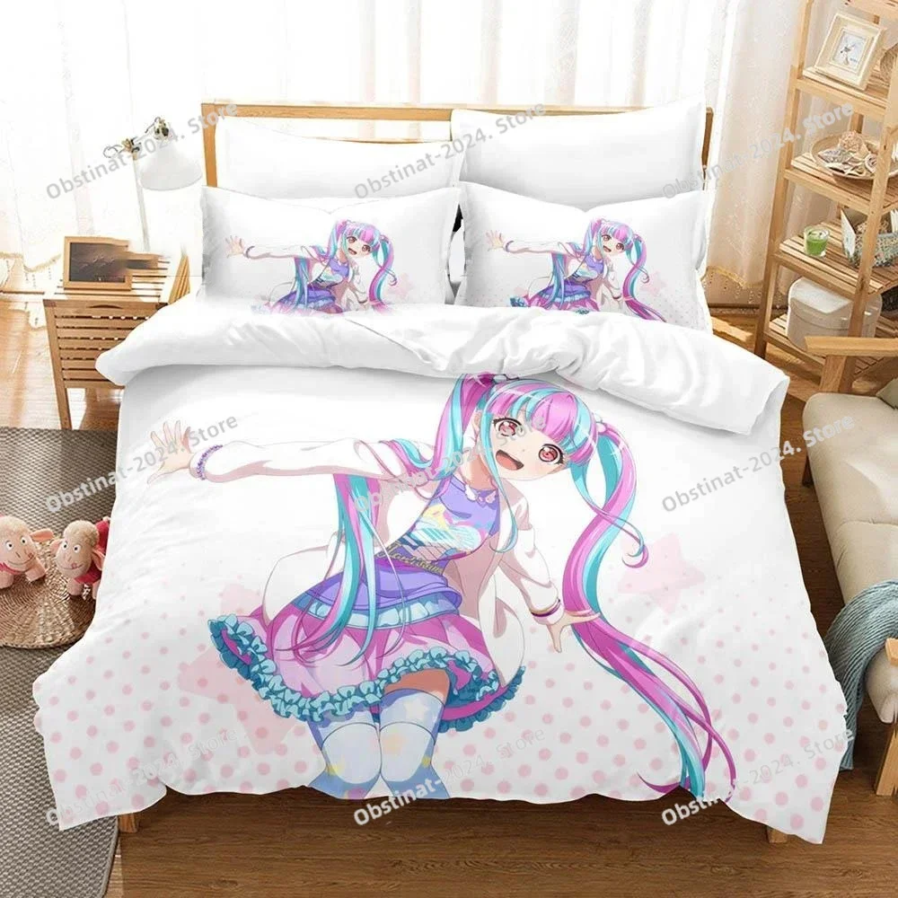 

3D Raise A Suilen Reona Nyubara Bedding Set Printed single Comforter Quilt Duvet Cover Pillow Case 3 Pieces Sets Kids Adult Size