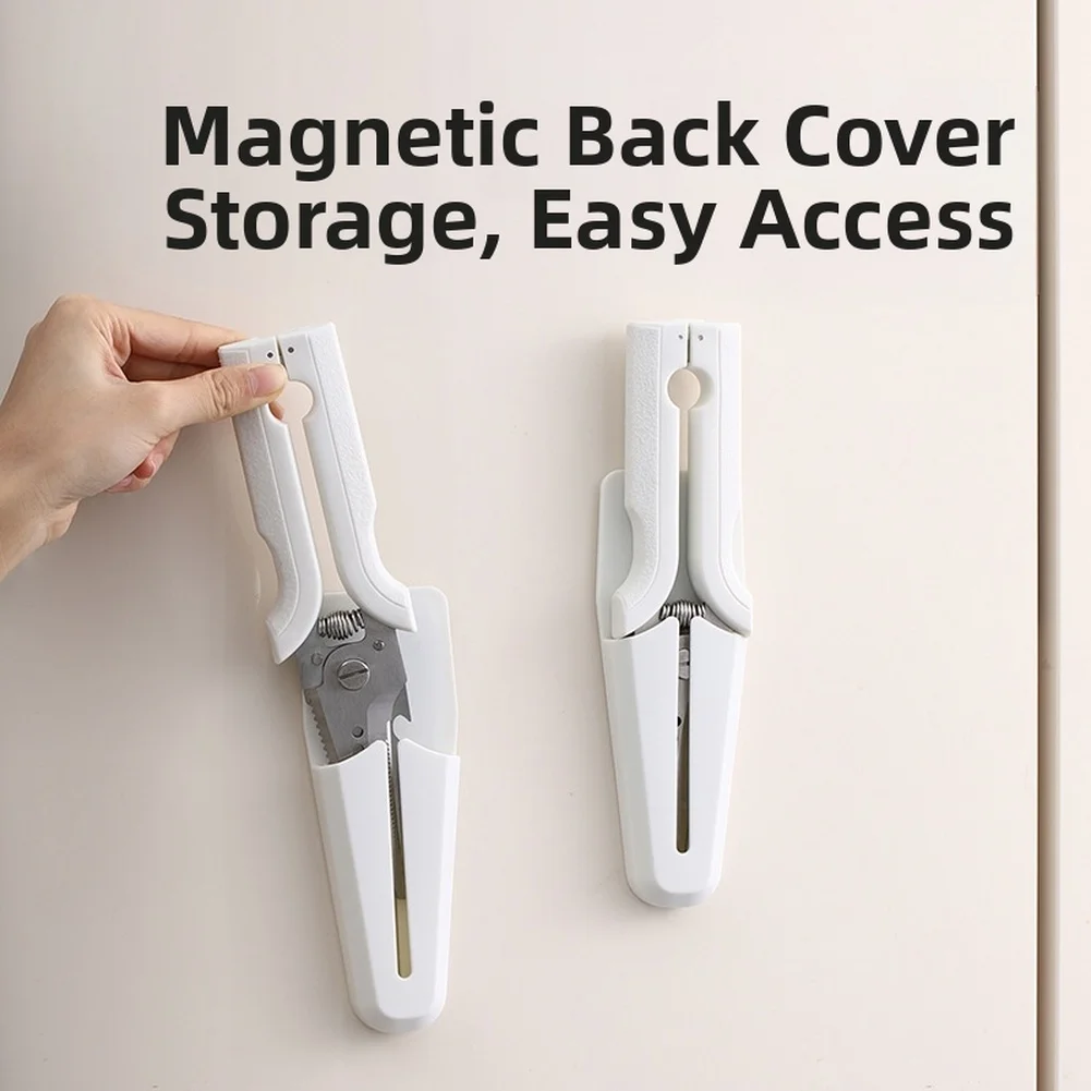 

1pc Stainless Steel Magnetic Kitchen Scissors For Cutting Chicken Bones Fish Meat Chicken Bone Scissors Home Kitchen Tools