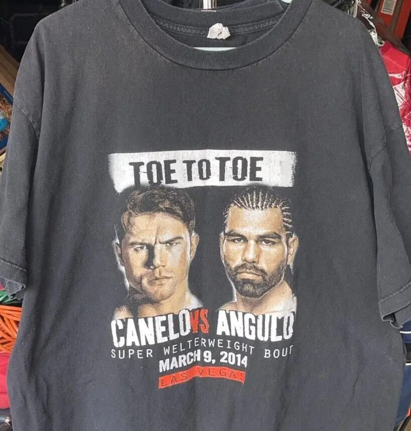 

Canelo Alvarez vs Alfredo Angulo boxing promo tee, cotton shirt TE7206