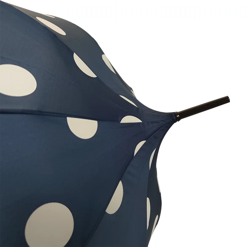 Cute Polka Dot Pagoda Umbrella  for Women Photography Straight Umbrella Sunny and Rainy Parasol Semi-automatic 8k Umbrella