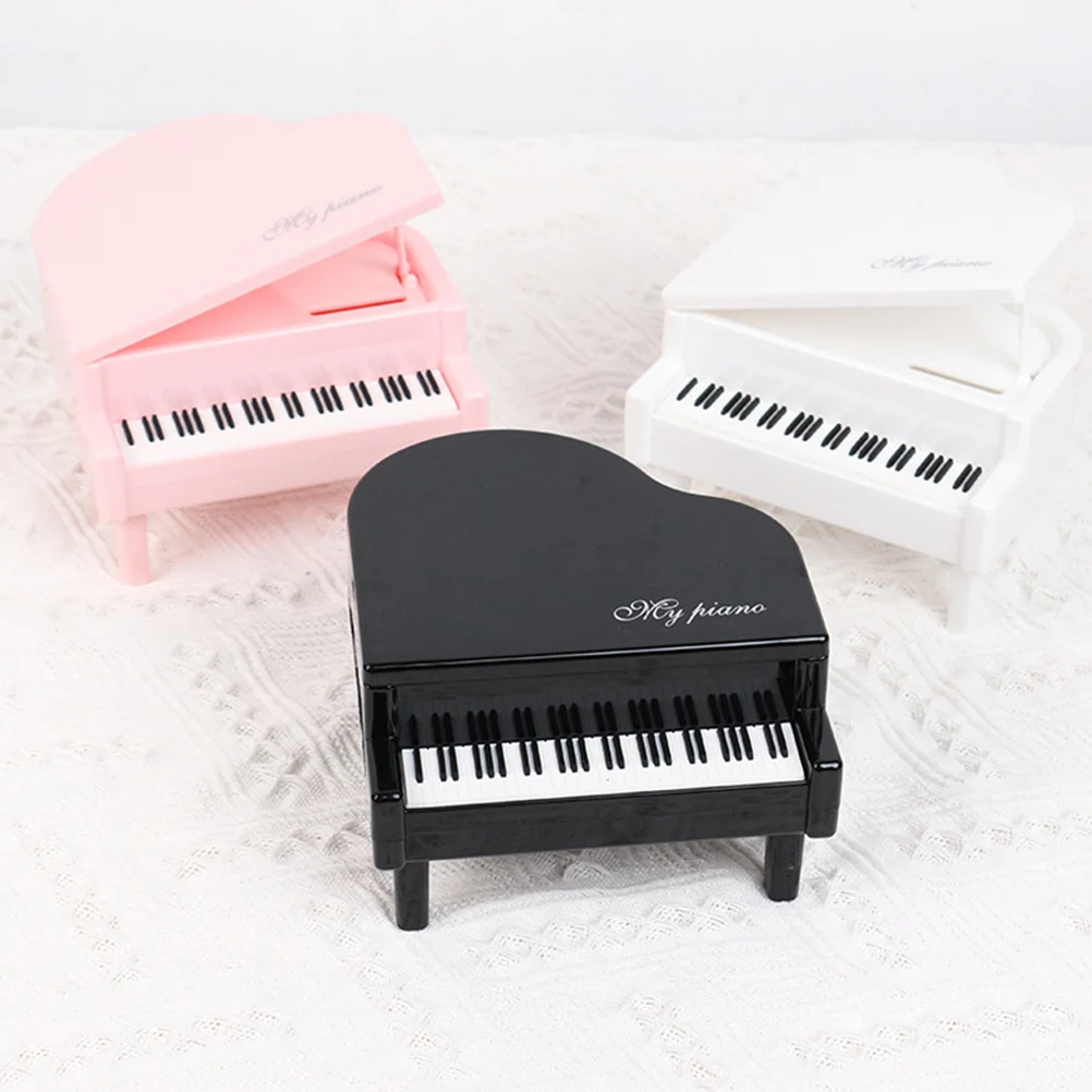 

Mini Piano Decoration Keyboard for Girls Musical Instrument Ornament Birthday Present Themed White Abs Gift