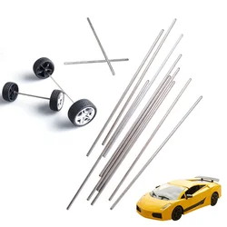 10pcs 2mm Diameter RC Model Car Helicopter DIY Axles Metal Round Axles Long Shaft Rod Bars for Model Toy RC Car Wheel 2*10~150mm